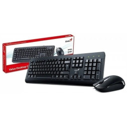 TECLADO + MOUSE GENIUS KM-160 USB BLACK