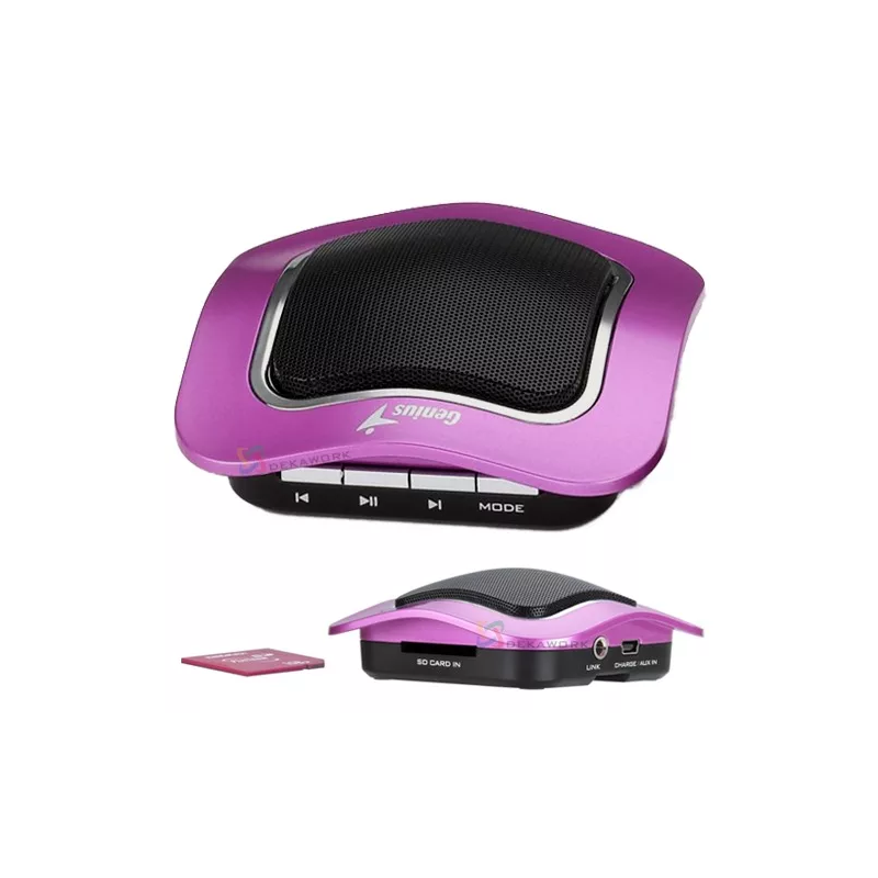 PARLANTE PORTABLE GENIUS SP I400 PURPLE LIQUIDACION