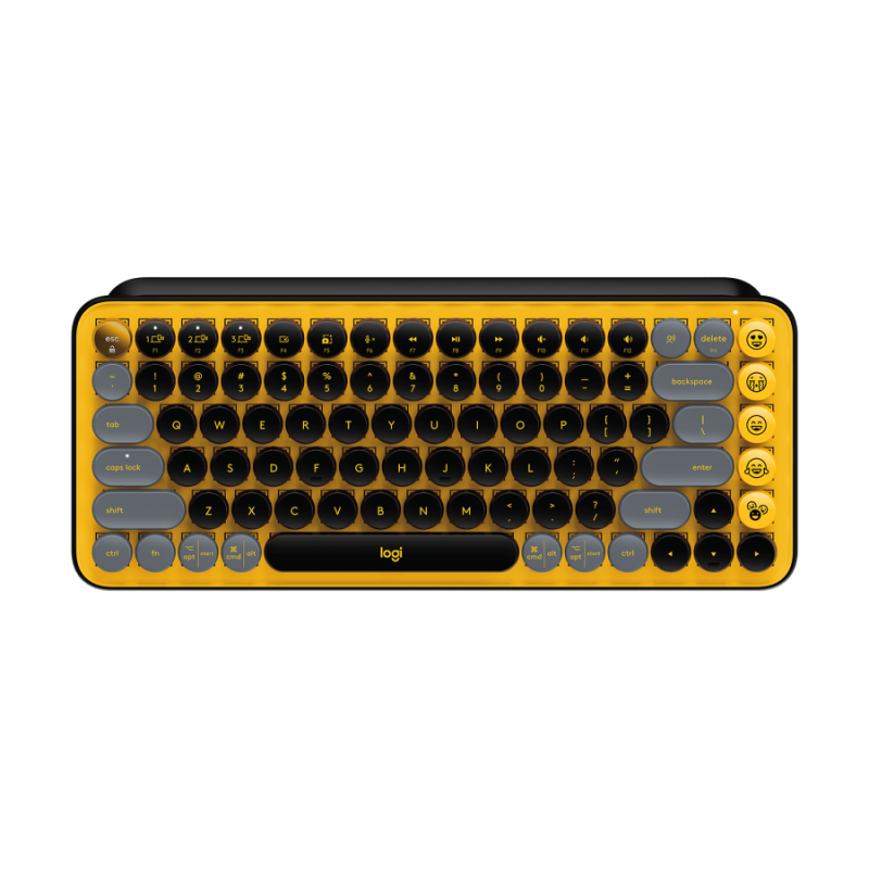 Teclado Logitech Pop Keys Mecanico Yellow