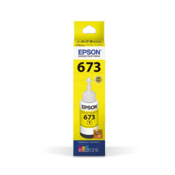 TINTA ORIGINAL EPSON T673 AMARILLA L800 805 810 850 1800