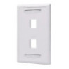 FACE PLATE GLC 2 PUERTOS CAT 5E/6 RJ45