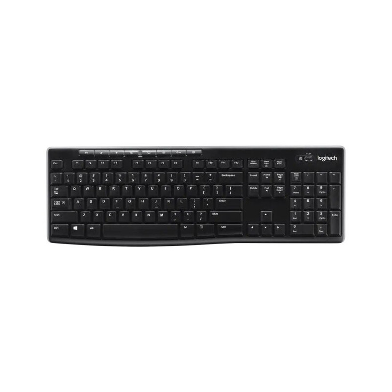 TECLADO LOGITECH K270 BLACK WIRELESS 2.4GHZ