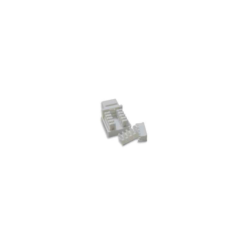 JACK RJ45 HEMBRA CAT.6 GLC 110 IDC A/B BLANCO