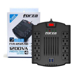 Estabilizador Forza FVR-1202USB-A Reg 1200VA/600W