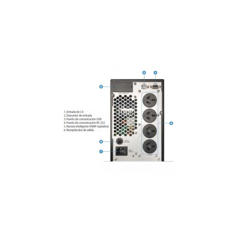 UPS EOS FDC-2002T-A ONLINE 2000VA/1600W 4-IRAM FORZA
