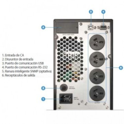 UPS EOS FDC-1002T-A ONLINE 1000VA/800W 4-IRAM FORZA