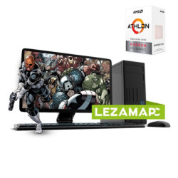 PC AMD ATHLON 3000G AM4 8GB DDR4 SDD 240GB + MONITOR