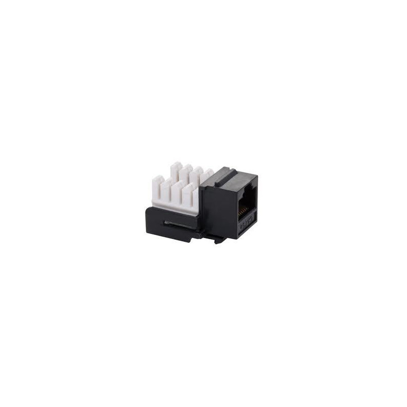 JACK RJ45 HEMBRA CAT.5 GLC 110 IDC A/B NEGRO