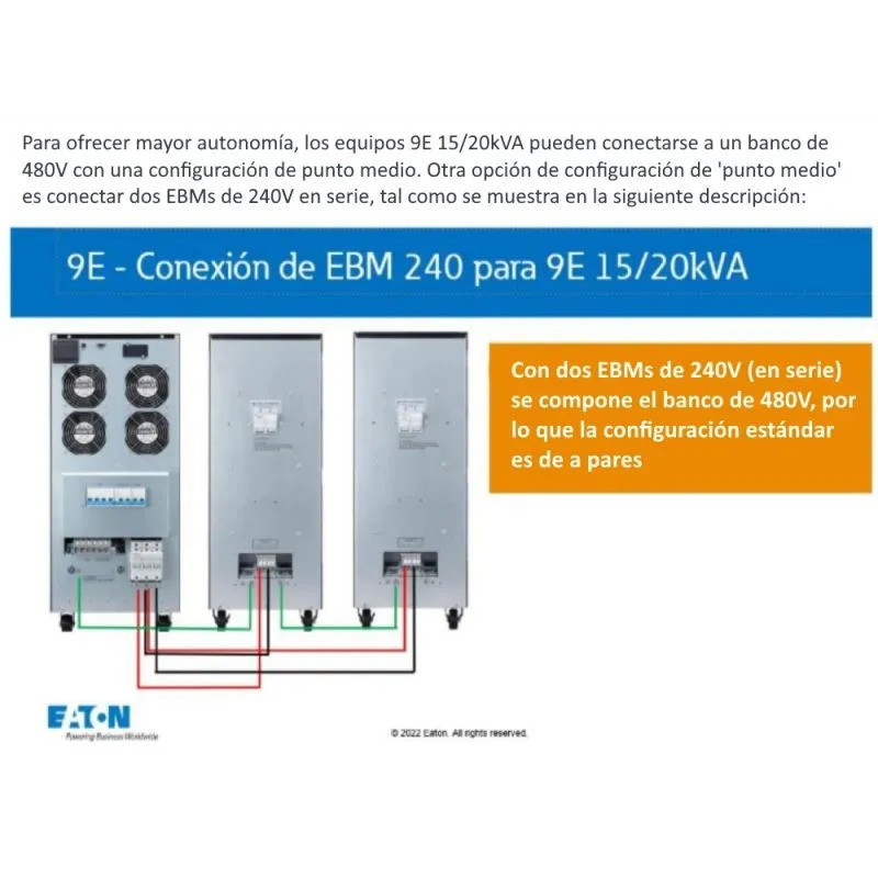 Módulo de Batería (EBM) Eaton 9E 240V (9E10Ki)