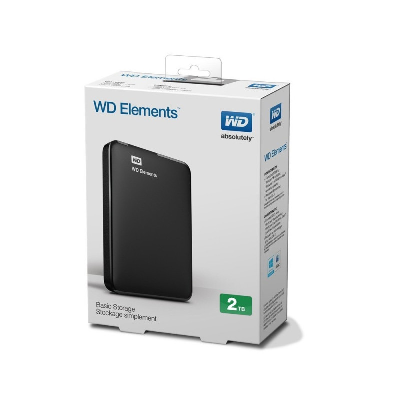 DISCO EXTERNO WD 2TB ELEMENTS USB 3.0 USB 2.0