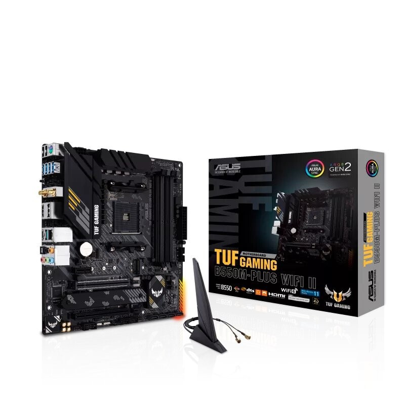 MOTHERBOARD ASUS AM4 TUF GAMING B550M-PLUS WIFI II BOX