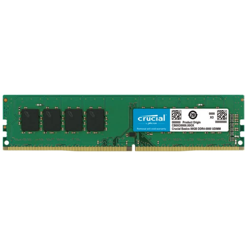 MEMORIA RAM CRUCIAL DDR4 8GB 2666MHZ BASICS   UDIMM