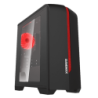 GABINETE GAMEMAX H601 BR (NEGRO / ROJO)