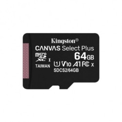 TARJETA MICRO SDXC 64GB CANVAS SELECT PLUS C/ADAPTADOR KINGSTON