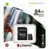 TARJETA MICRO SDXC 64GB CANVAS SELECT PLUS C/ADAPTADOR KINGSTON