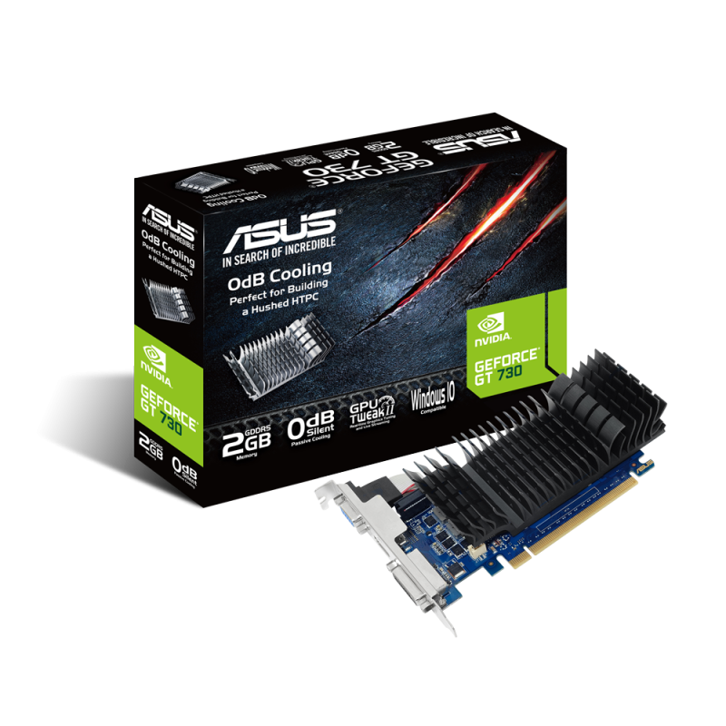 PLACA DE VIDEO ASUS 2GB GT 730  BRK 2GD5 SL