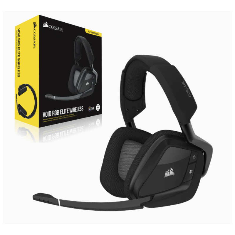 AURICULAR CORSAIR VOID RGB ELITE WIRELESS 7.1 SURROUND CARBON