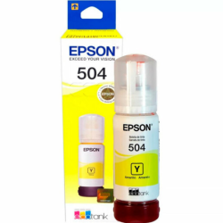 BOTELLA DE TINTA EPSON AMARILLA PARA T504