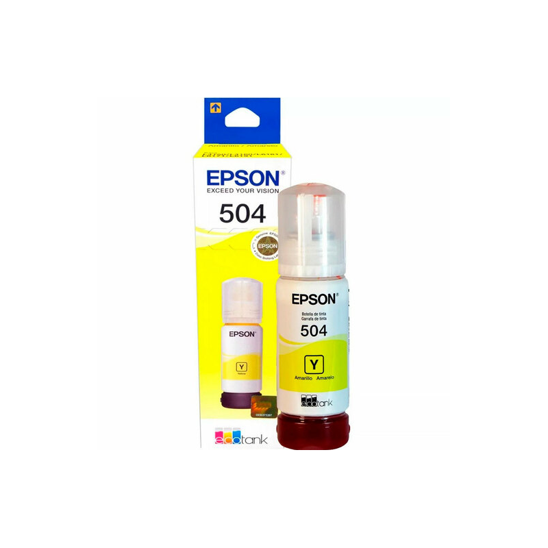BOTELLA DE TINTA EPSON AMARILLA PARA T504
