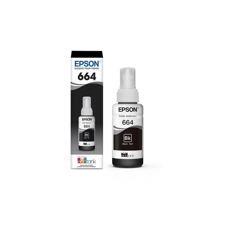 BOTELLA DE TINTA EPSON NEGRA PARA L200, L210 Y L355