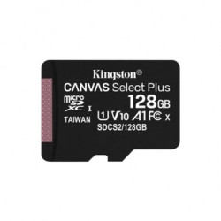 TARJETA MICRO SDXC 128GB CANVAS SELECT PLUS C/ADAPTADOR KINGSTON