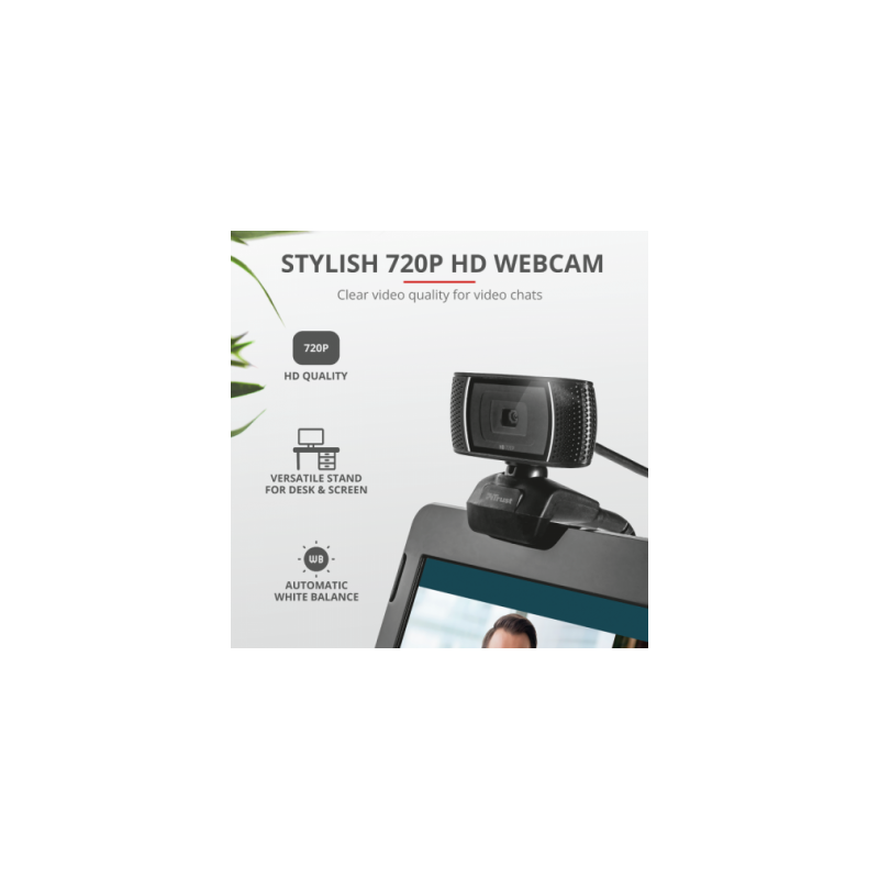 Combo 4 en 1  Trust Qoby. Teclado Mouse Auricular Web Cam