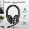 Combo 4 en 1  Trust Qoby. Teclado Mouse Auricular Web Cam