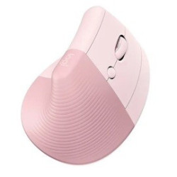 Mouse Inalámbrico Logitech Lift Rosa vertical