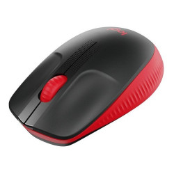 MOUSE INALÁMBRICO LOGITECH M190 ROJO Y NEGRO