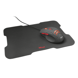 MOUSE TRUST + PAD (COMBO) GAMING ZIVA NEGRO