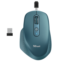 MOUSE TRUST INALÁMBRICO RECARGABLE OZAA AZUL