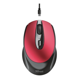 MOUSE TRUST INALÁMBRICO RECARGABLE ZAYA ROJO