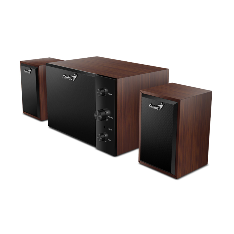 PARLANTES GENIUS SW 2.1 350 10W MADERA