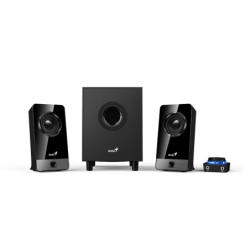 PARLANTES GENIUS SW-2.1 300X 10W NEGRO