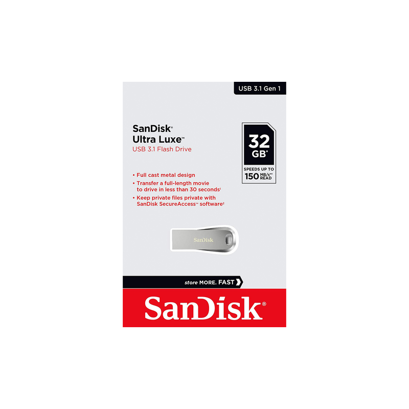 PEN DRIVE SANDISK ULTRA LUXE 3.1 32GB