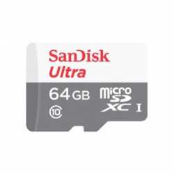 Tarjeta microSD Ultra usd 64GB Clase 10 c/adap SANDISK