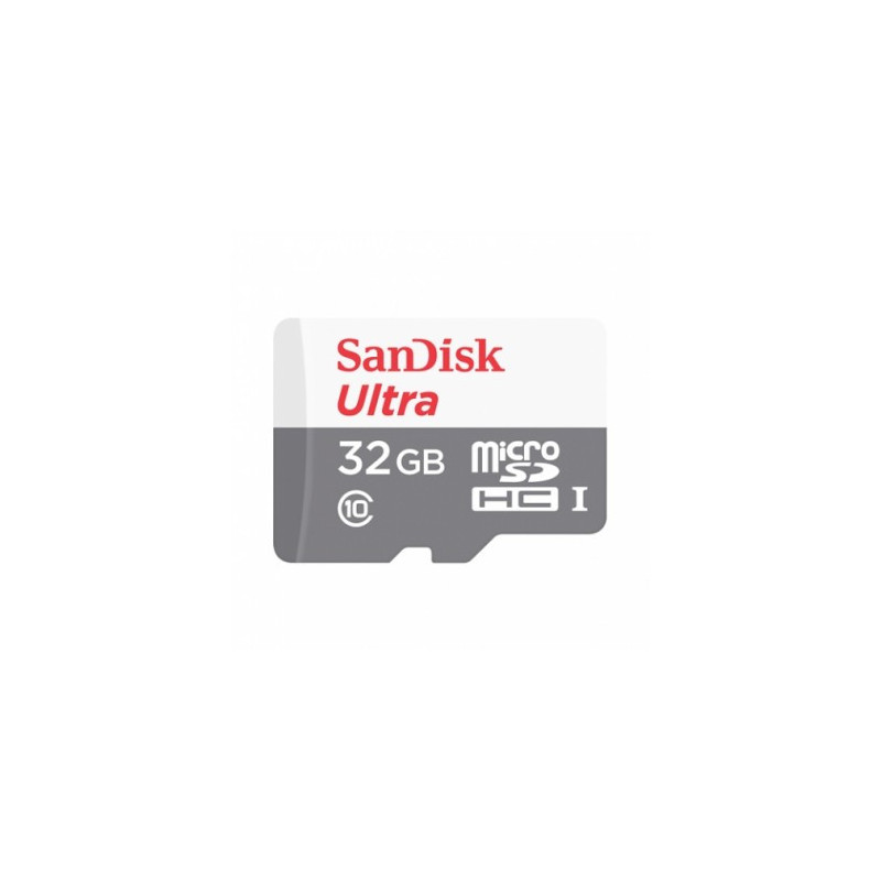 Tarjeta microSD Ultra usd 32GB Clase 10 c/adap 100 SANDISK
