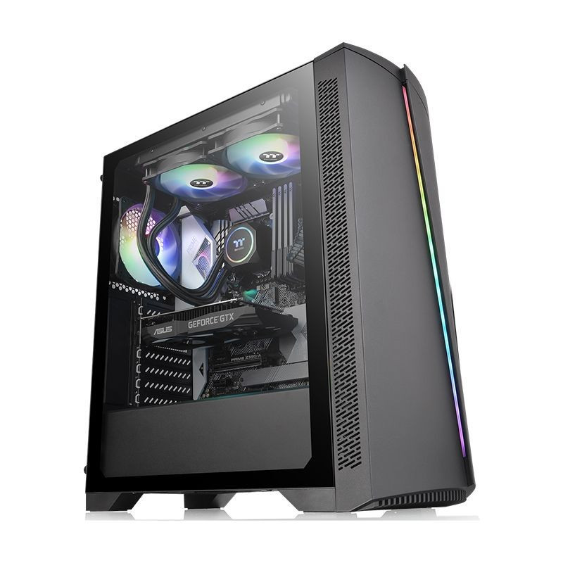 GABINETE THERMALTAKE H350 MID TOWER TG BLACK