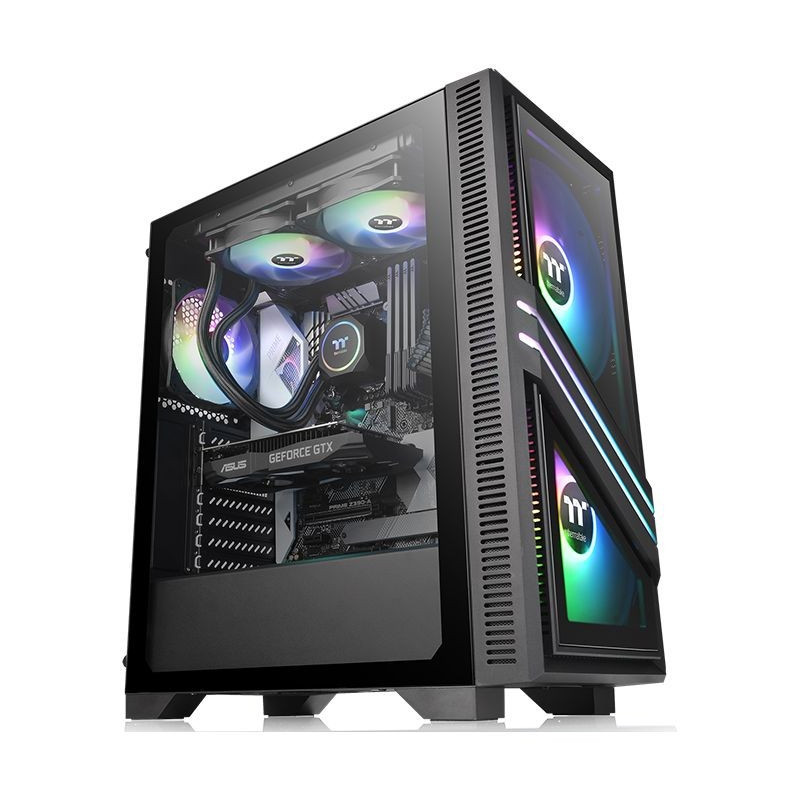 GABINETE THERMALTAKE VERSA T35 RGB MID TOWER TG BLACK