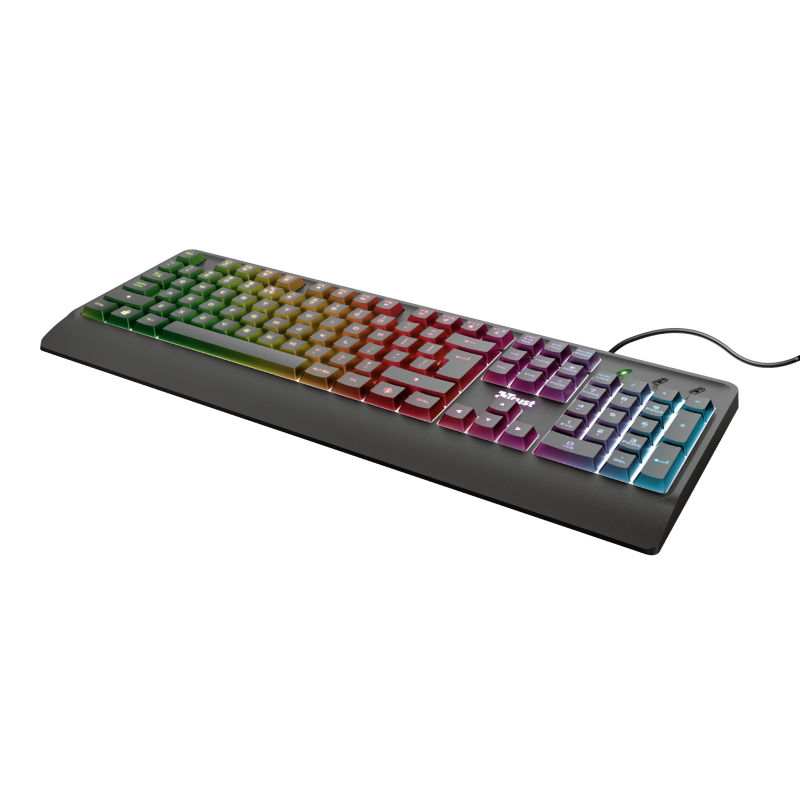 TECLADO TRUST GAMING ZIVA CON LED MULTICOLOR ESPAÑOL