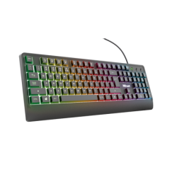 TECLADO TRUST GAMING ZIVA CON LED MULTICOLOR ESPAÑOL