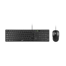 TECLADO+MOUSE GENIUS SLIMSTAR C126 SMART USB NEGRO