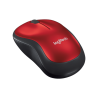 Mouse Logitech Wir M185 Red 910-003635