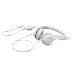 AURICULAR LOGITECH H390 USB CON MICRÓFONO WHITE