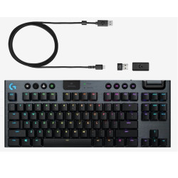 TECLADO LOGITECH G915 TKL BLACK MECH RGB WIFI