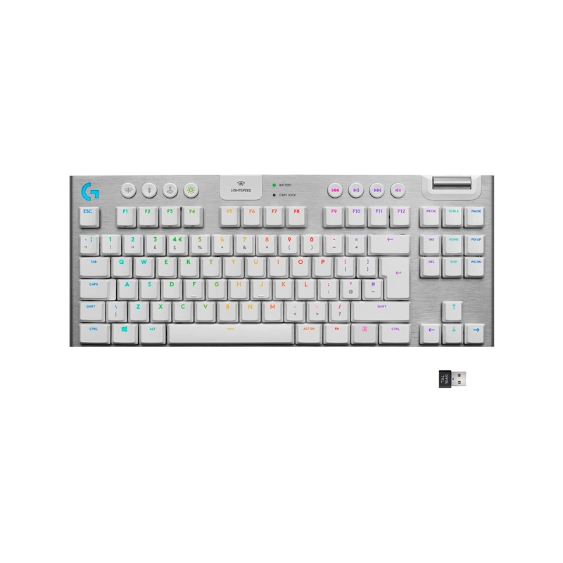 TECLADO LOGITECH G915 TKL WHITE MECH RGB WIFI