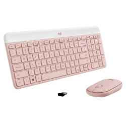 COMBO TECLADO + MOUSE LOGITECH MK470 WIRELESS ROSE