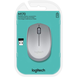 MOUSE LOGITECH M170 WIRELESS SILVER