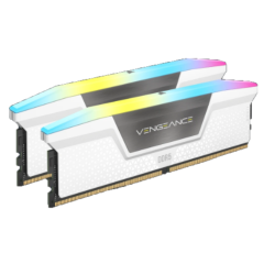 MEMORIA DDR5 CORSAIR 32GB (2X16GB) 5600 MHZ VENGEANCE RGB WHITE