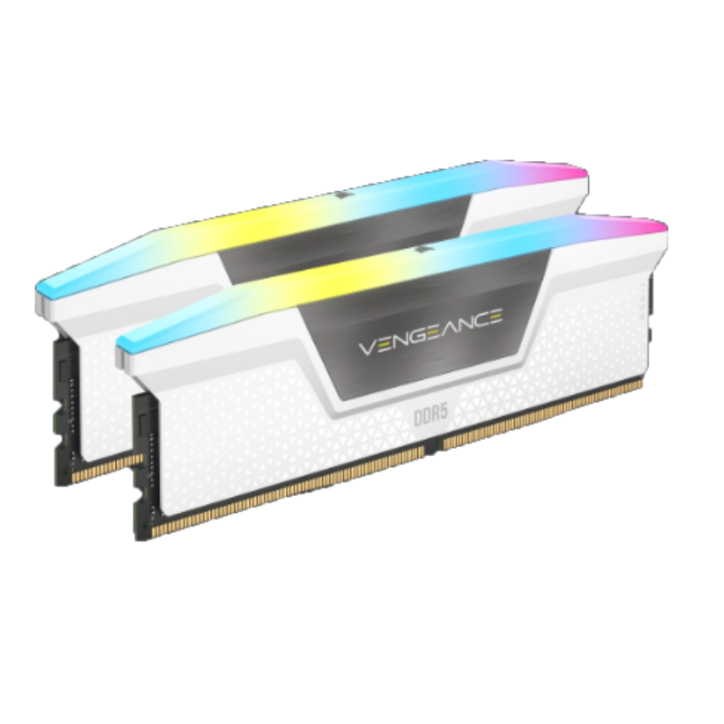 MEMORIA DDR5 CORSAIR 32GB (2X16GB) 5600 MHZ VENGEANCE RGB WHITE